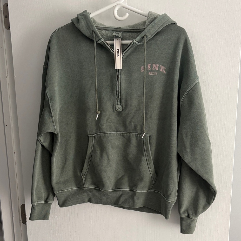PINK Victoria's Secret Green Hoodie sweatshirt Small